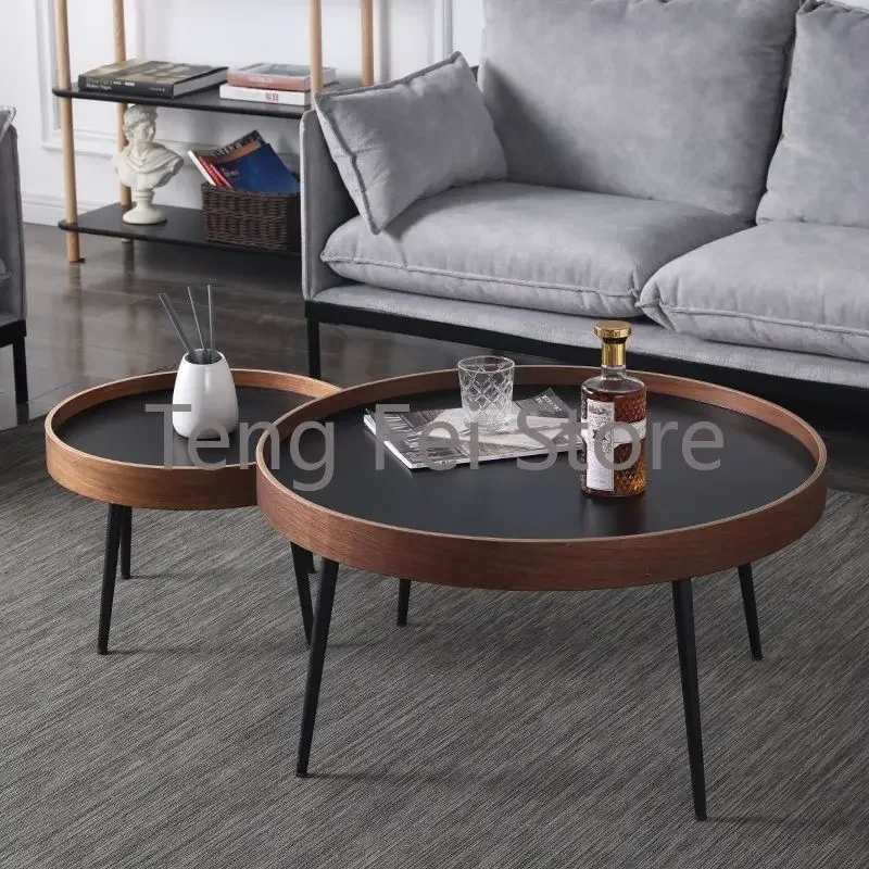 Nordic Side Coffee Table Living Room Corner Modern Minimalist Coffee Tables Round Service Mesa De Centro Sala Home Furniture