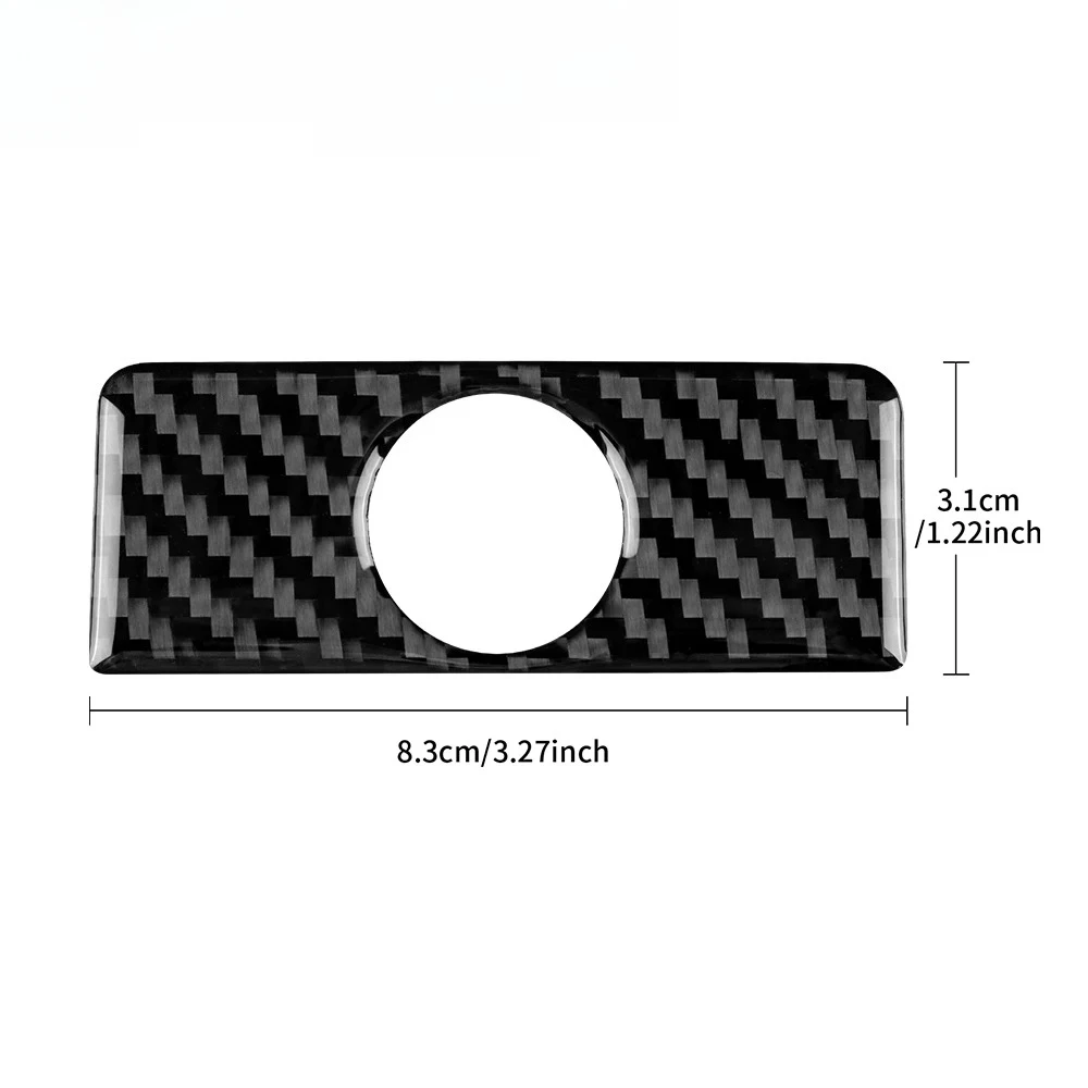 Real Soft Carbon Fiber For Honda Accord 2013 2014 2015 2016 2017 LHD Car Headlight Switch Key Frame Interior Trim Accessories