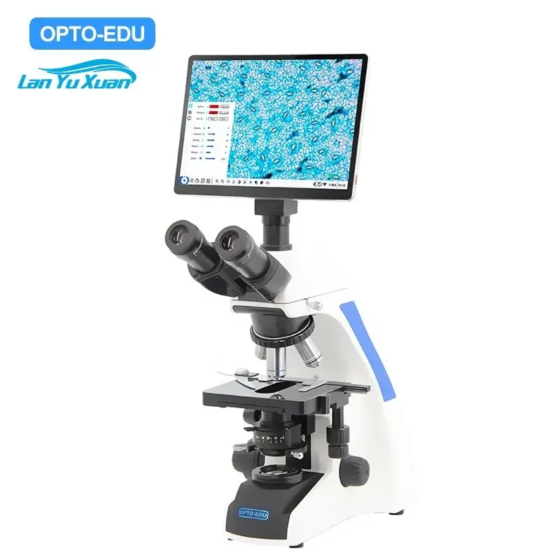 

OPTO-EDU A33.1502 HD 8.0M 1000x Trinocular Biological Educational Video Digital Microscope With Lcd Screen