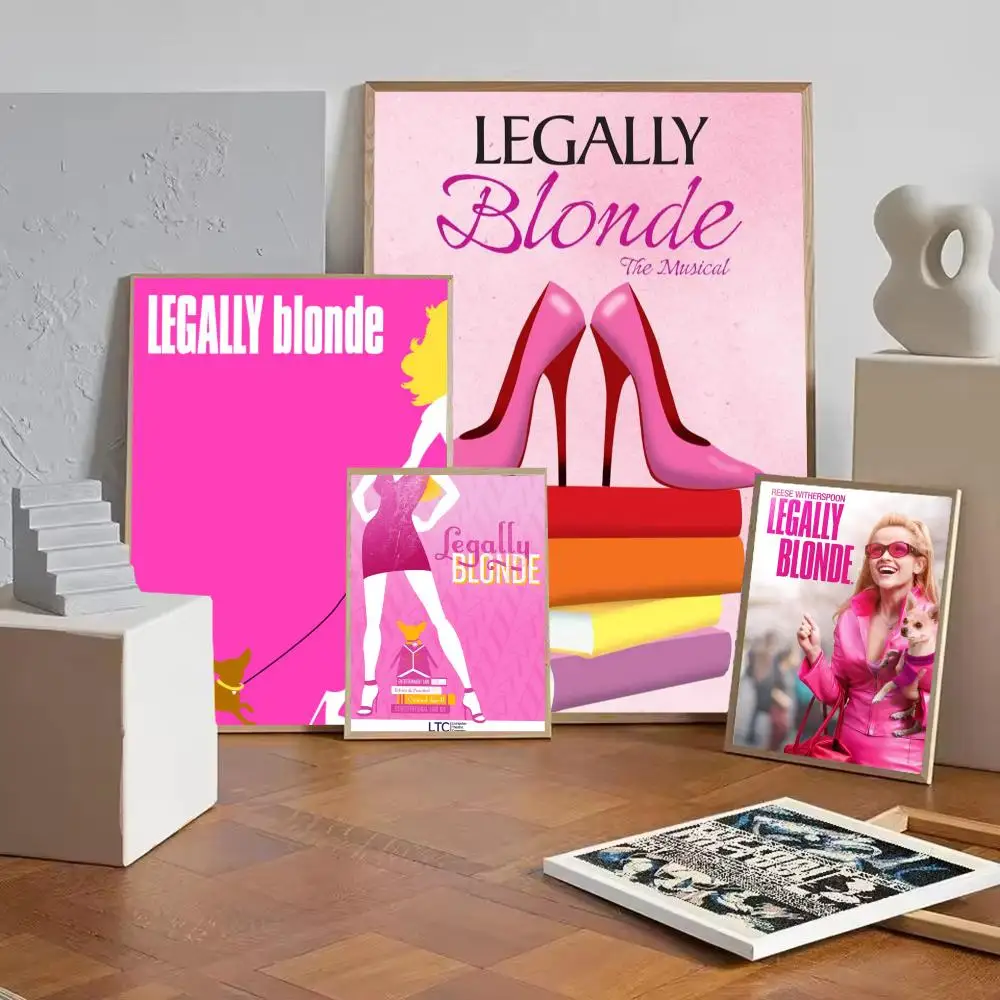 Movie L-Legally B-Blonde Poster Paper Print Home Living Room Bedroom Entrance Bar Cafe Art Painting Decoration