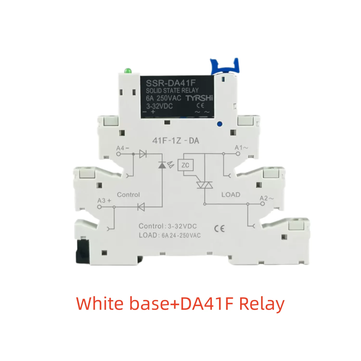 Halbleiterrelais Schlankes Relais SSR Berührungslos DC zu AC DC zu DC SSR-DA41F SSR-DD41F DIN-Schienenrelais 6A – Detail 5