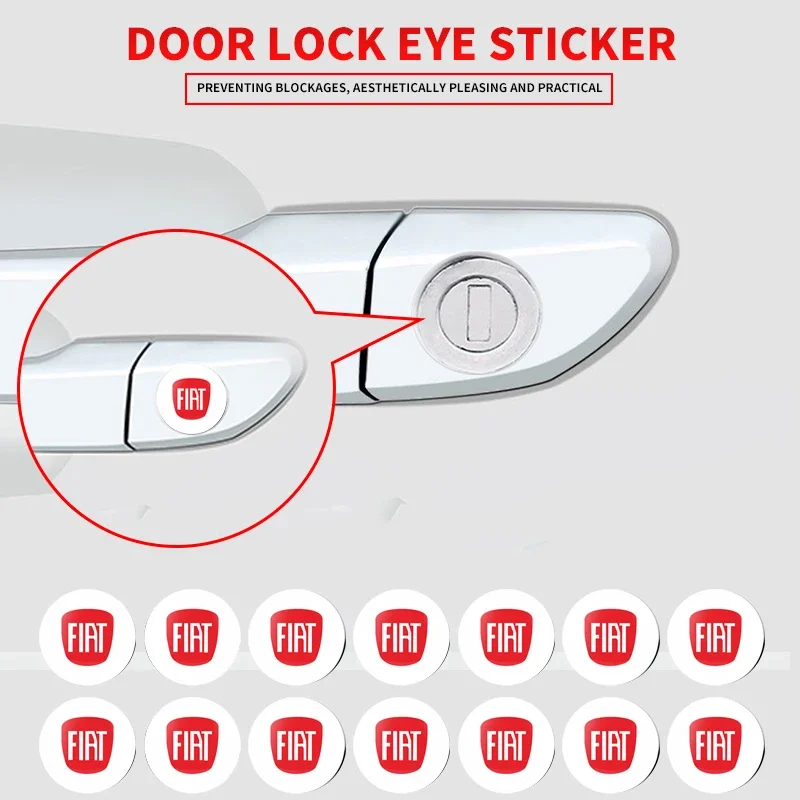 2/5/10pcs Car Door Lock Keyhole Anti-blocking Protection Stickers For Fiat BMW M Mercedes Benz AMG Audi Sline Mazda Opel Suzuki