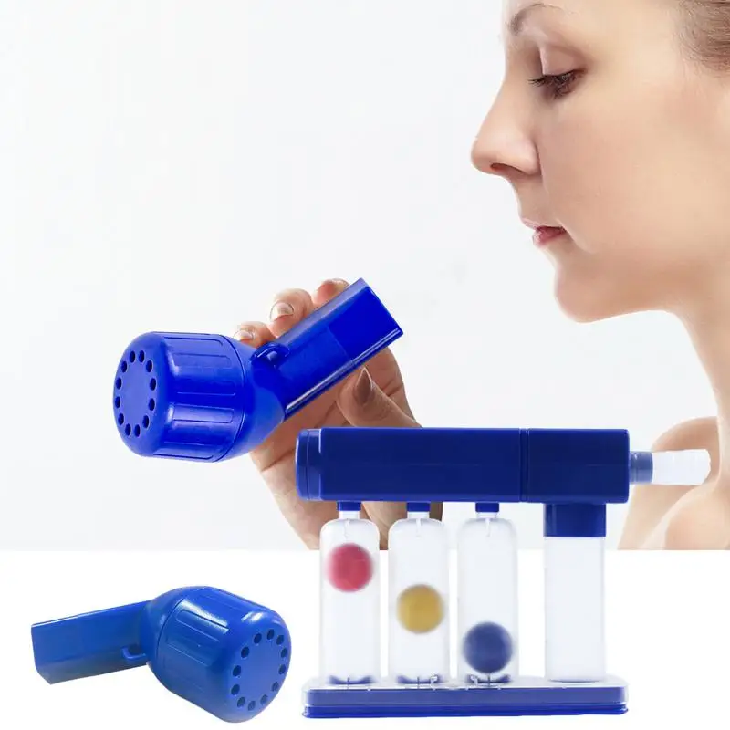 Incentive Spirometer Lung Trainer Breathing Exercise With 3 Balls Breather Device Breathing Trainer For Postoperative Recovery