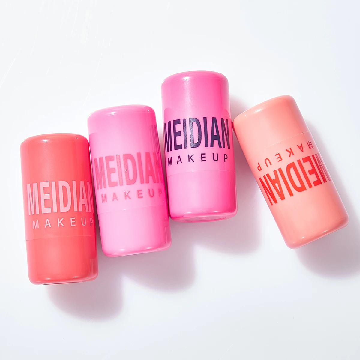 4pcs Matte Expansion Color, Natural Nude Makeup, Lips and Cheeks, Transparent Jelly, Powder Blusher Stick, Powder Blusher Cream
