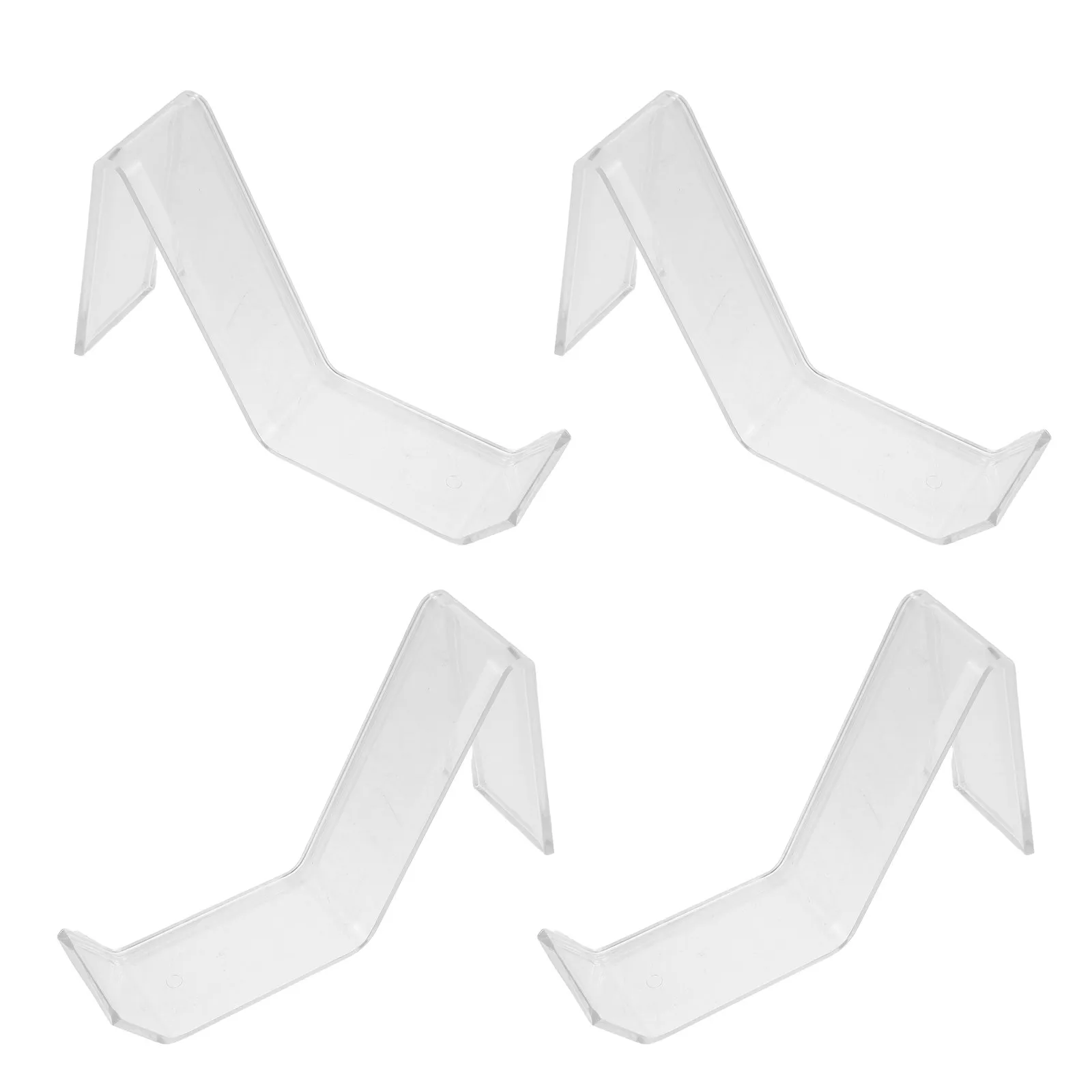 4Pcs Acrylic Shoe Display Stand Transparent Retail Sneaker Display Riser for Store Mall Boutique Exhibition High Transparency