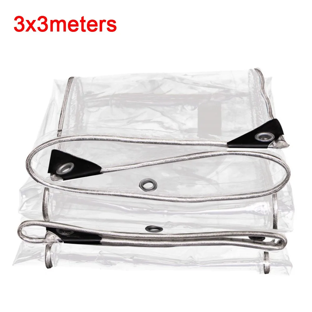 

Transparent PVC Transparent Raincover Soft Glass Wind-Proof Rainproof Cloth Insulation Film Thickened Material Plant Shed Cover