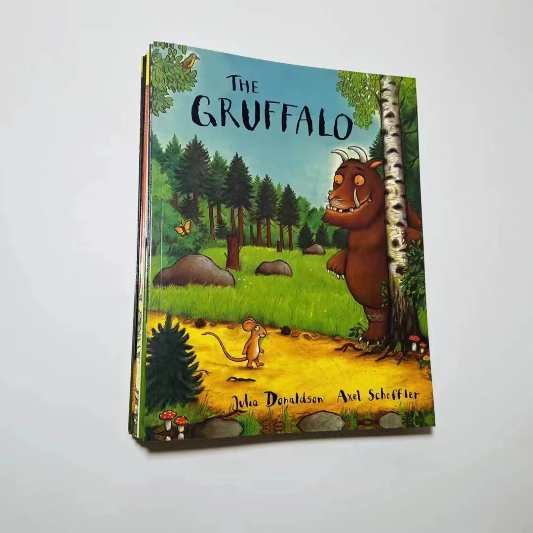 

10 книг/набор, английские книги с картинками Gruffalo для детей, книги для изучения английского чтения для детей 5-8 лет