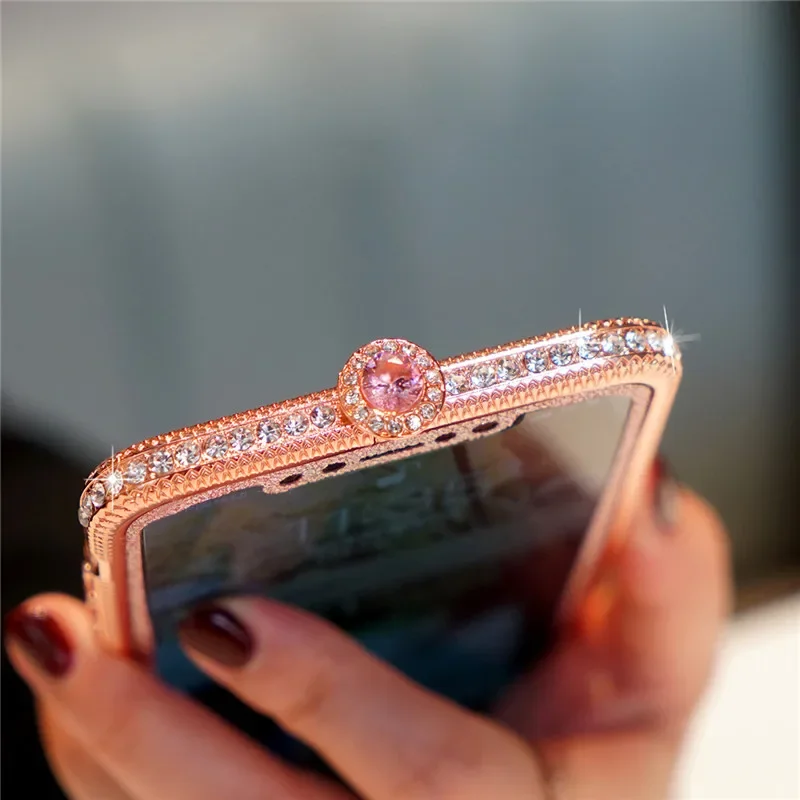 Diamond Case For iPhone 11 Pro Max XS Max XR Case Crystal Glitter Bling Rhinestone Cover For iPhone 6 6s 7 8 Plus SE 2020 Funda