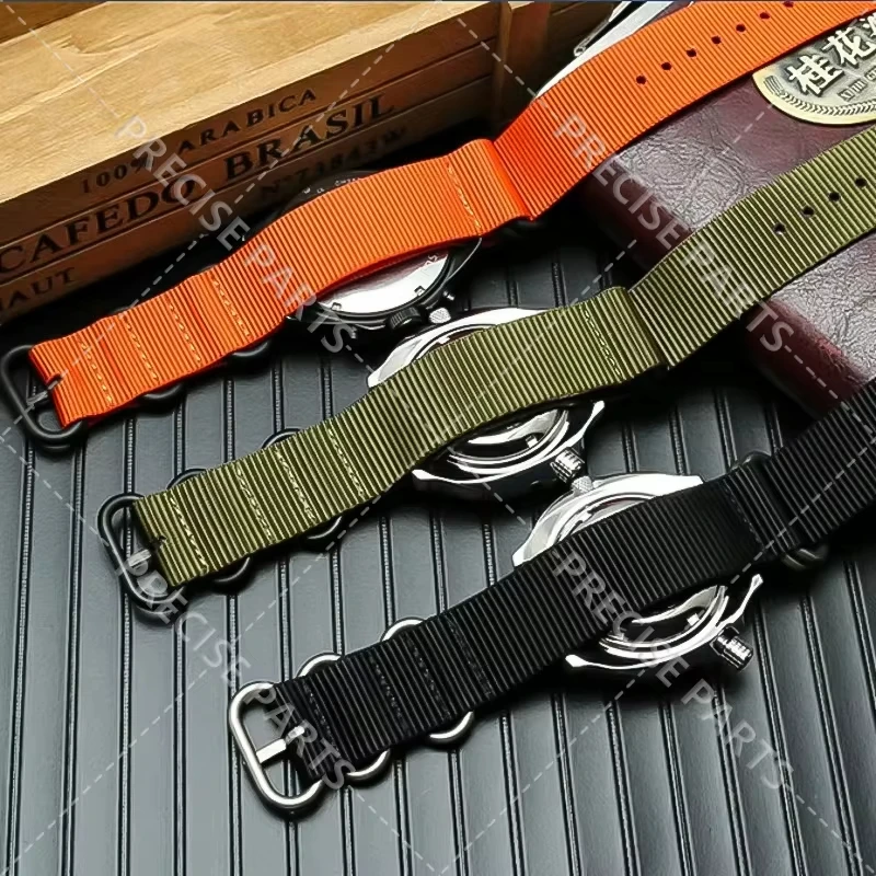 Watch Band 18mm 20mm 22mm 24mm Nato Strap Premium Army Sport Loop Dropshipping Military black buckle Belt bracelet Nylon