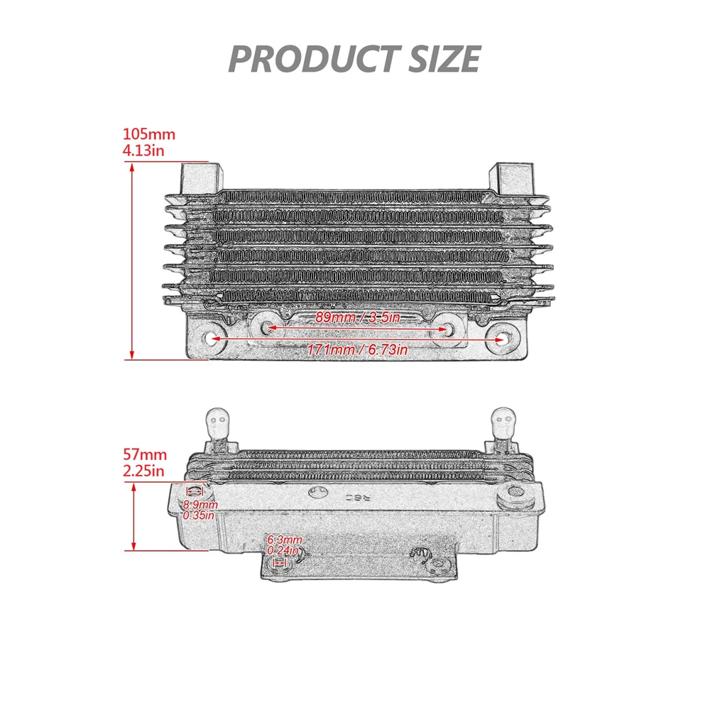 Motorcycle Oil Cooler Radiator Water Tank for Harley Touring Road King Road Electra Street Glide FLHR FLHTC 2009-2016