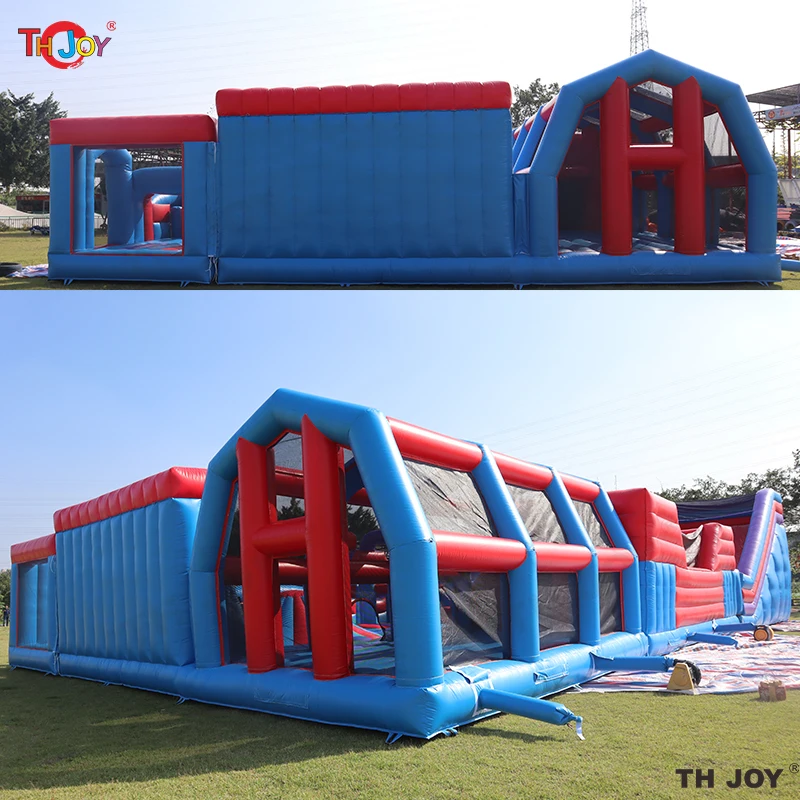 Castillo de rebote inflable gigante para exteriores, trampolín multifunción para Parque interior, 24x14m