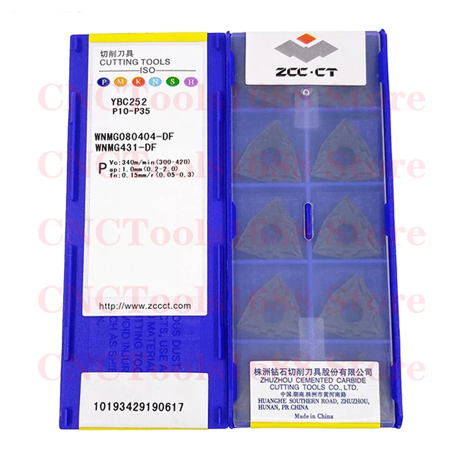 ZCC.CT WNMG080404 WNMG080408 WNMG080412-PM DF DM PR YBC252 Carbide Insert  WNMG Inserts