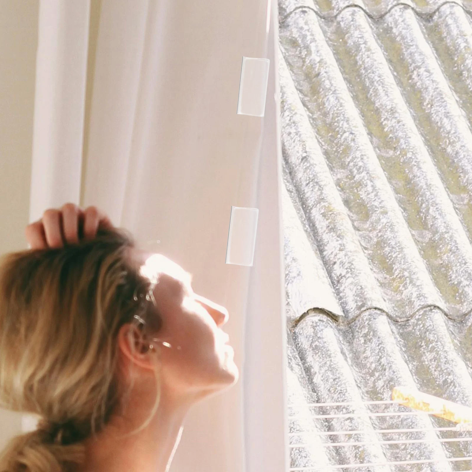 

2 Pcs Roller Blind Accessories Cordless Window Blinds Black Curtain Rings H Adjustable Portable Easy Installation Light