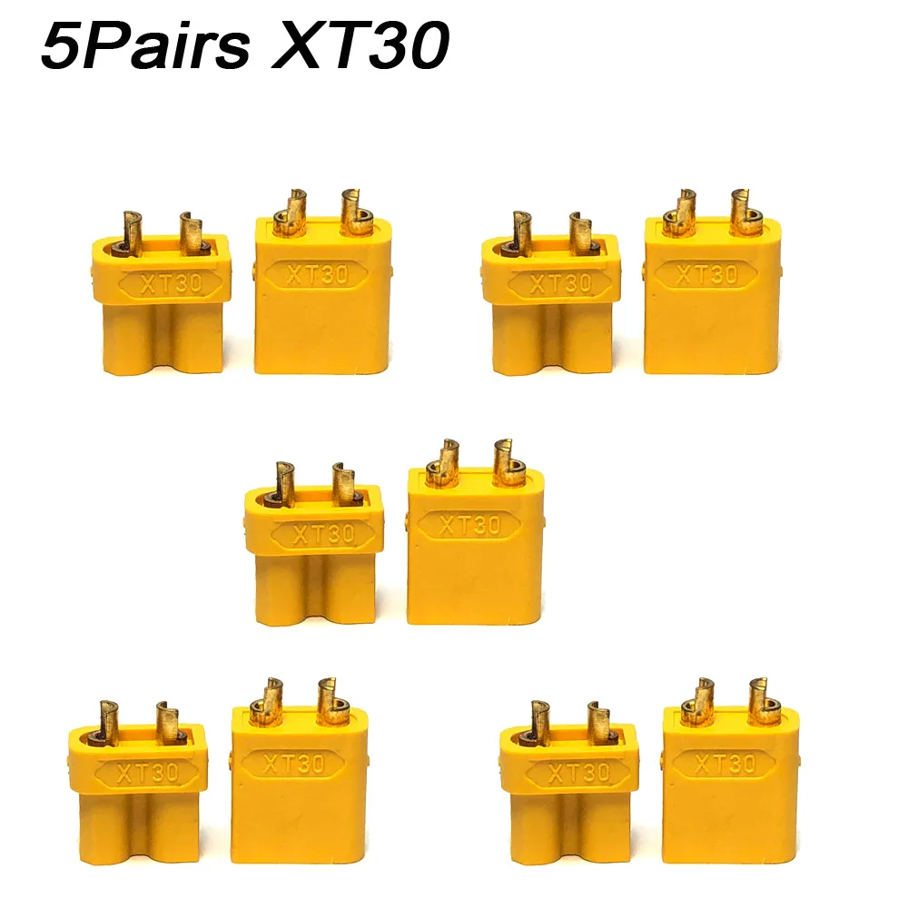 5Pairs XT90 XT60 XT30 Plug Male Female Bullet Connectors Plugs For RCBrushless ESC Lipo Battery Quadcopter