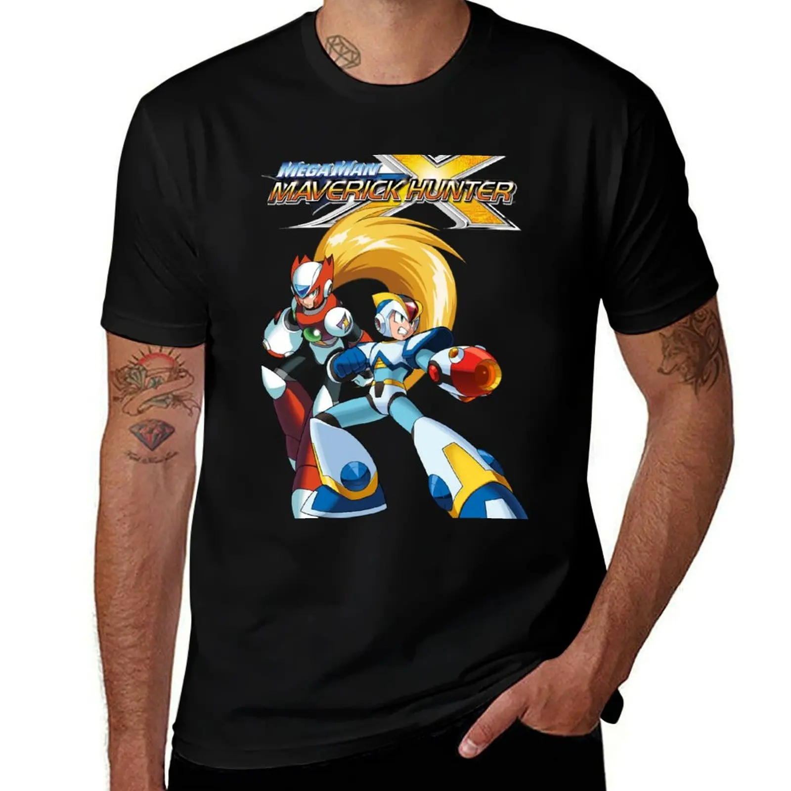 Mega Man: Maverick Hunter X T-Shirt man t shirts for men T-Shirt
