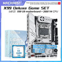 NEW U9 MACHINIST X99 motherboard C612 LGA 2011-3 set Xeon E5 2680 v4 CPU processor support DDR4 RAM TPM2.0 Four Channel M.2 NVME
