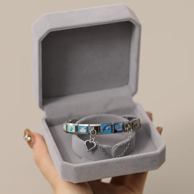 Y2K Marine Vlinder Duivel Ogen Bloemen Kat Hart Italiaanse Charm Links Fit 9mm Roestvrij Stalen Armband Vrouwen DIY Maken Geschenken