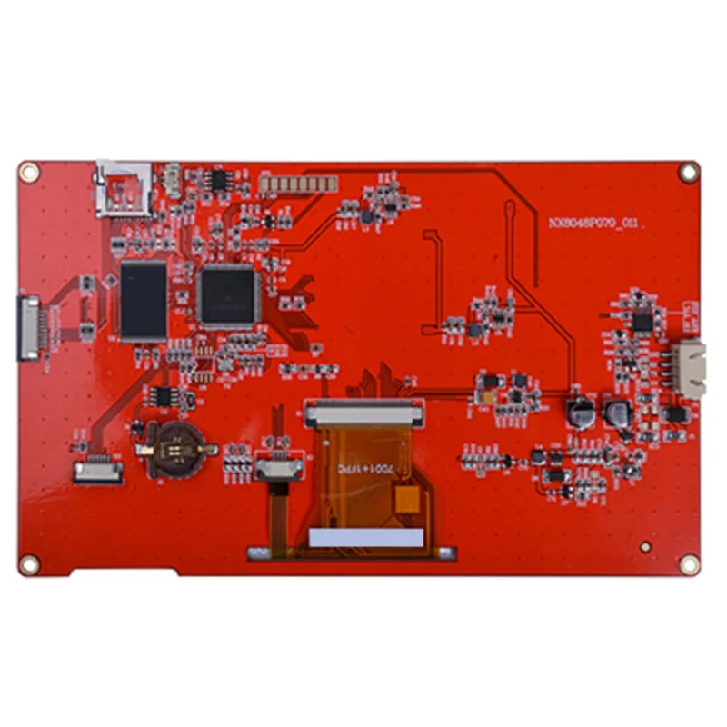 스마트 시리즈 NX8048P070-011R 저항성 터치 HMI 디스플레이 LCD 모듈, 하우징 없는 저항성 스크린, 7.0 인치