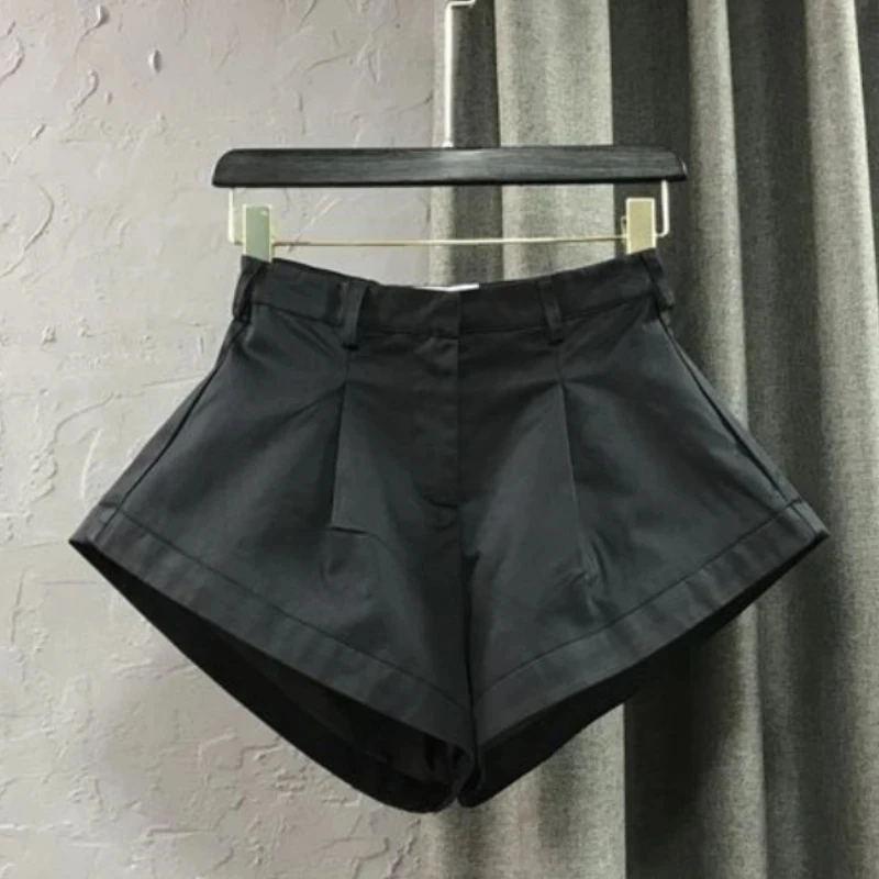 Korean Y2k Shorts For Women High Waist Fashion Wide Leg Pants 2025 New Bottoms Casual Fashion Shorts Pantalones Cortos De Mujer