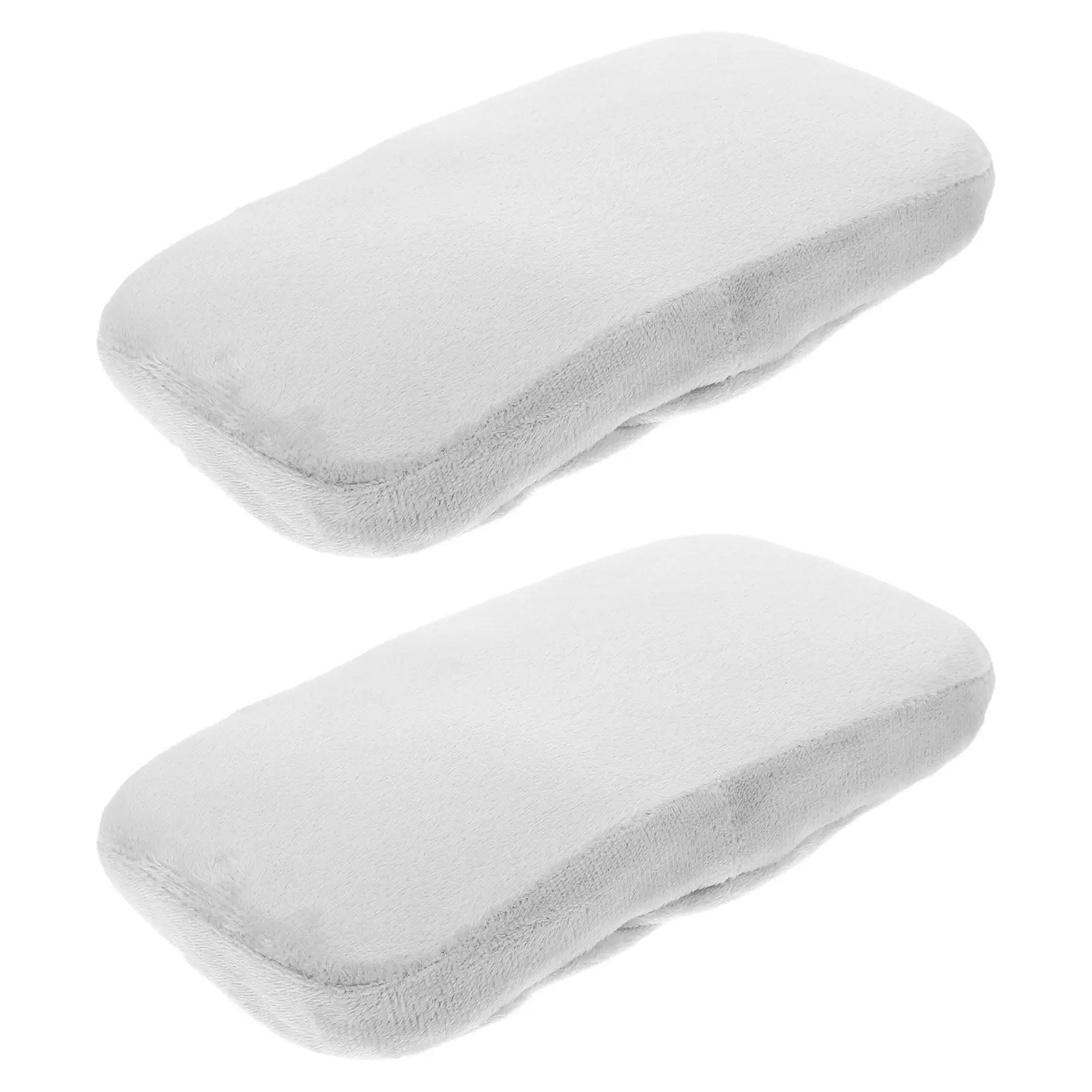 2Pcs Office Chair Armrest Covers Memory Foam Pads Comfortable Elbow Cushions Removable Soft Arm Rest Slipcovers for Home Gaming