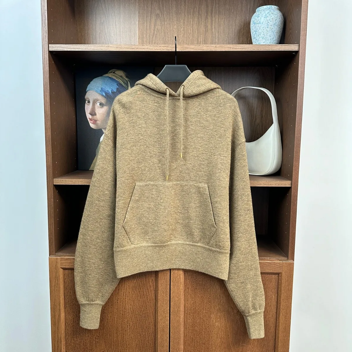 Reversible Double Weave Cashmere Hooded Sweatshirt