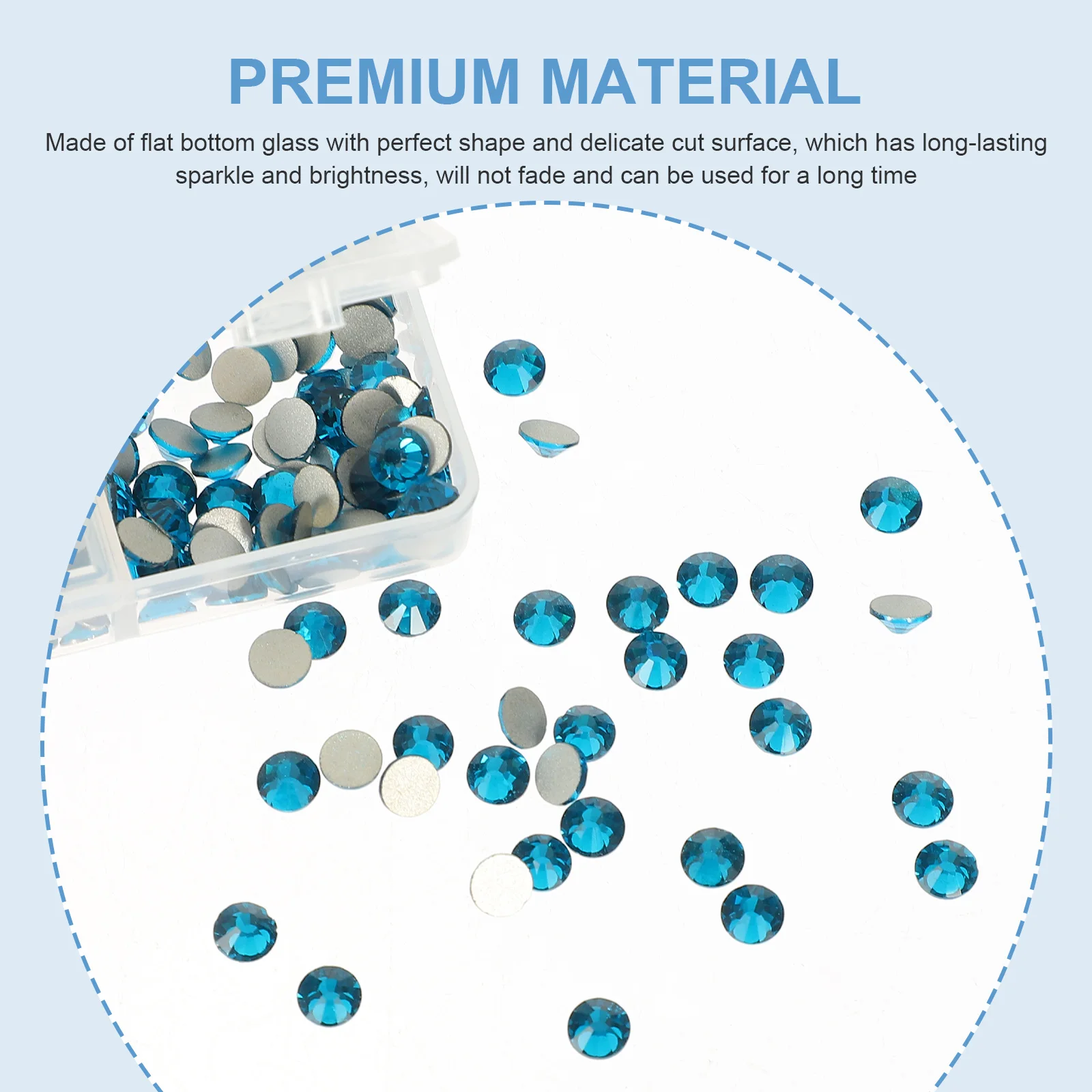 1세트 반짝이는 평면 유리 라인스톤 DIY 네일 아트 공예 매니큐어 장식 키트 반짝이는 네일 참 액세서리