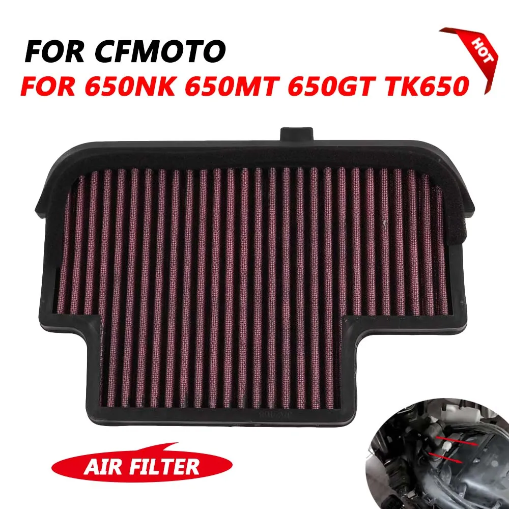 

Воздушный фильтр для мотоцикла CFMOTO CF650 TK CF650 TR 650MT 650NK 650GT 650 MT/NK/GT 650 2023 2024 CF650MT CF650NK