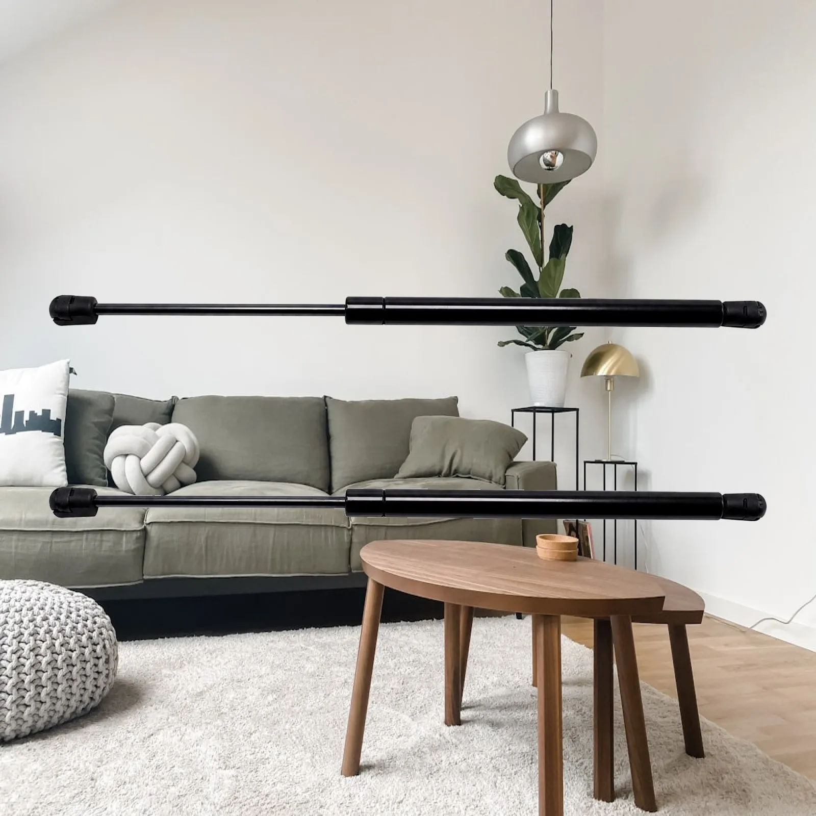 Car Tailgate Support Rod 450N Gas Strut Steel 42cm for Hatchback Rear Door Lift Support Compatible with 2008-2015