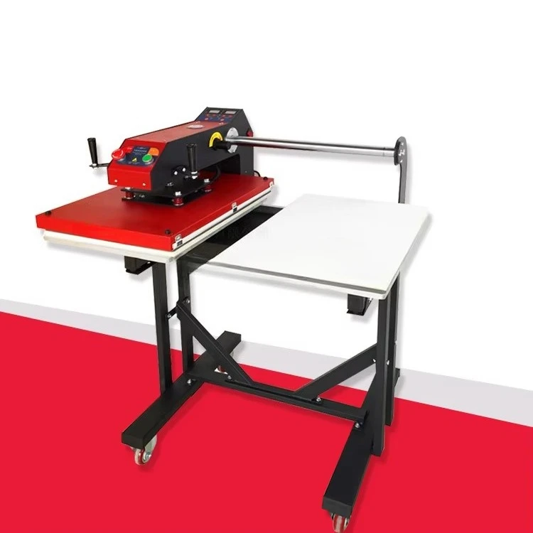 New 16''x24'' T-Shirt Heat Press Pneumatic Machine 40*60CM T-shirt Heat Transfer Machine with Double Working Table Sublimation