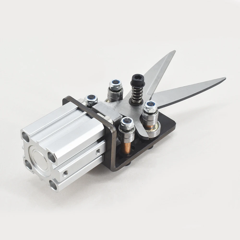 JS200 Air Nipper Double Action Cutting Ear Tape Pneumatic Cylinder Air Cutting Scissor Making Machine
