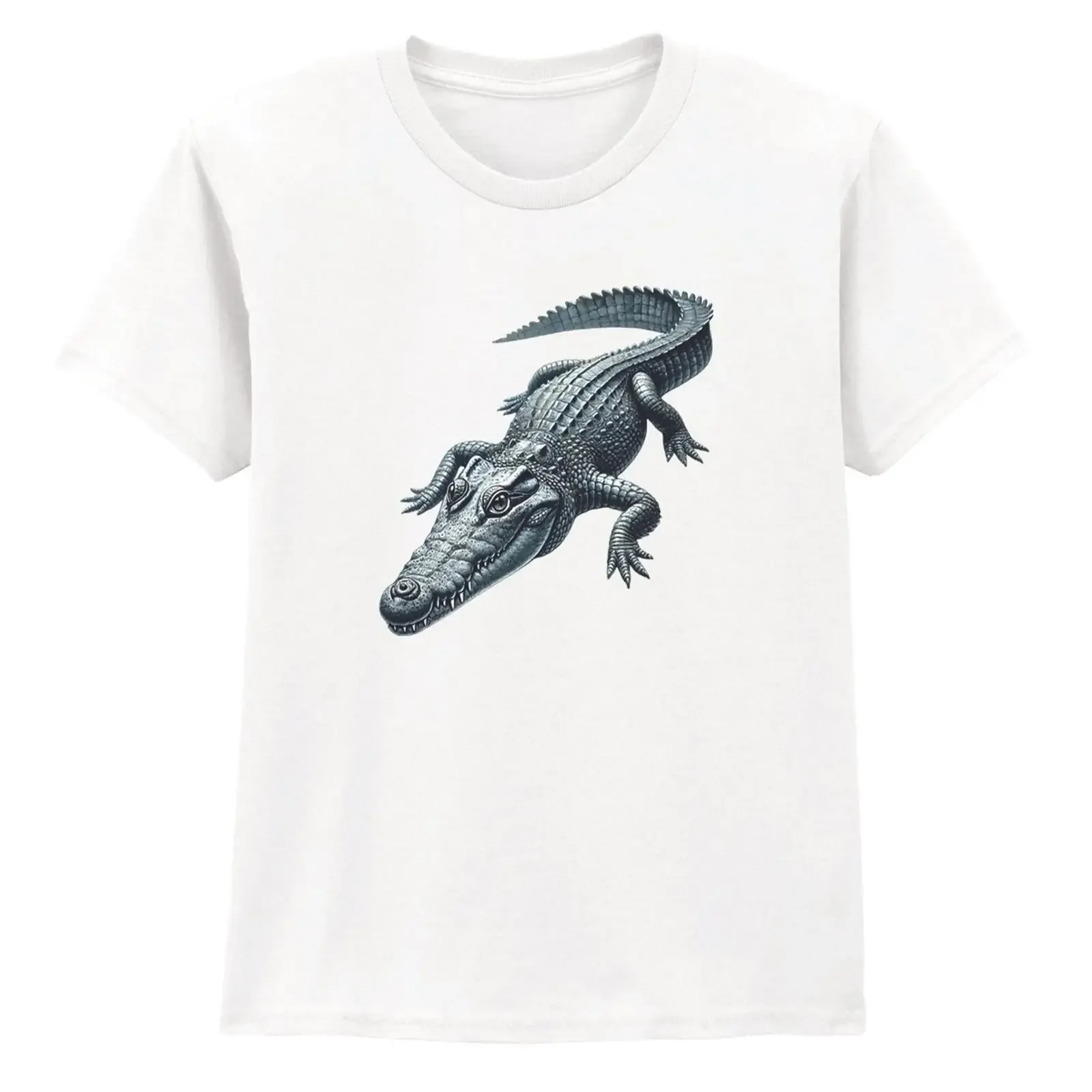 Realistisches Krokodil Jungen Mädchen Kinder T Shirt Alligator Geburtstag Geschenk für vintage Washed Stretched