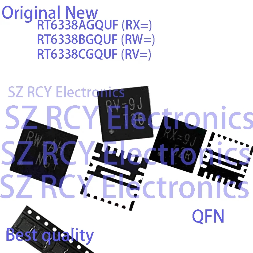 

(5-30 PCS)NEW RT6338AGQUF RX= RT6338BGQUF RW= RT6338CGQUF RV= RT6338A RT6338B RT6338C QFN IC Chip electronic