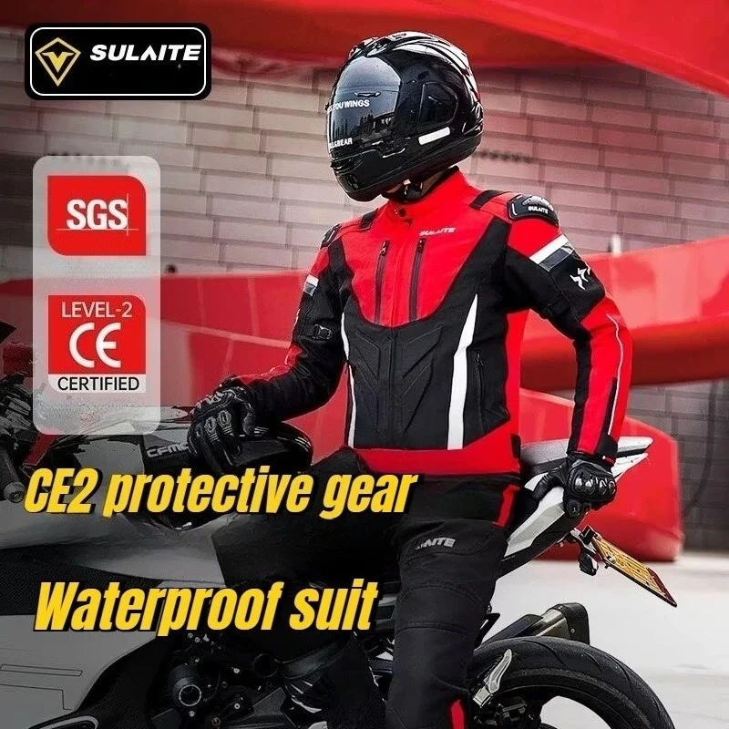 Motorcycle Gear Jacket And Pants - طقم سترة وبنطلون لركوب الدراجات النارية