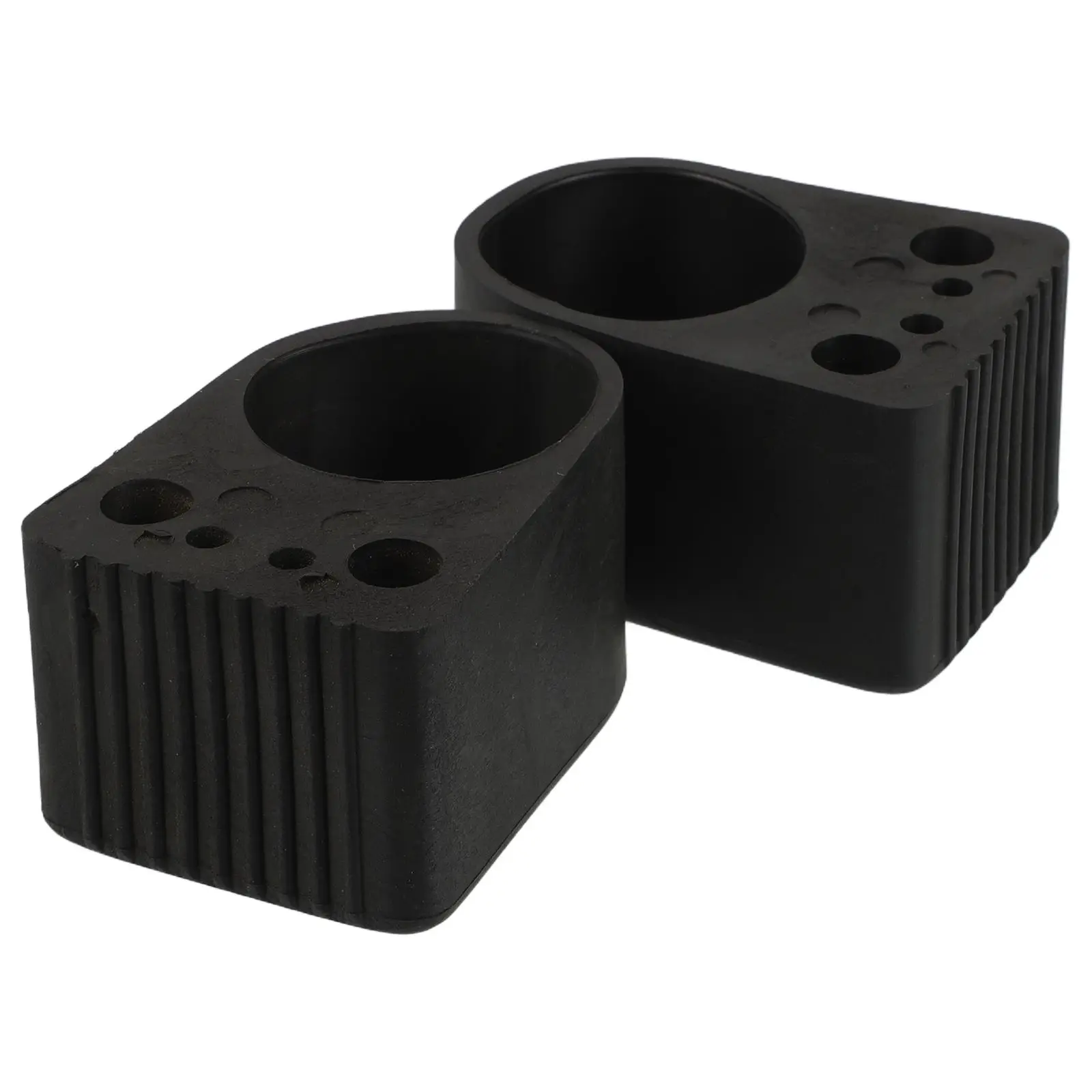 

2Pcs Outer Round Foot Cover Thick Rubber Durable Fitness Equipment Protector Non Slip Pads Furniture Floor Saver Stable Support
