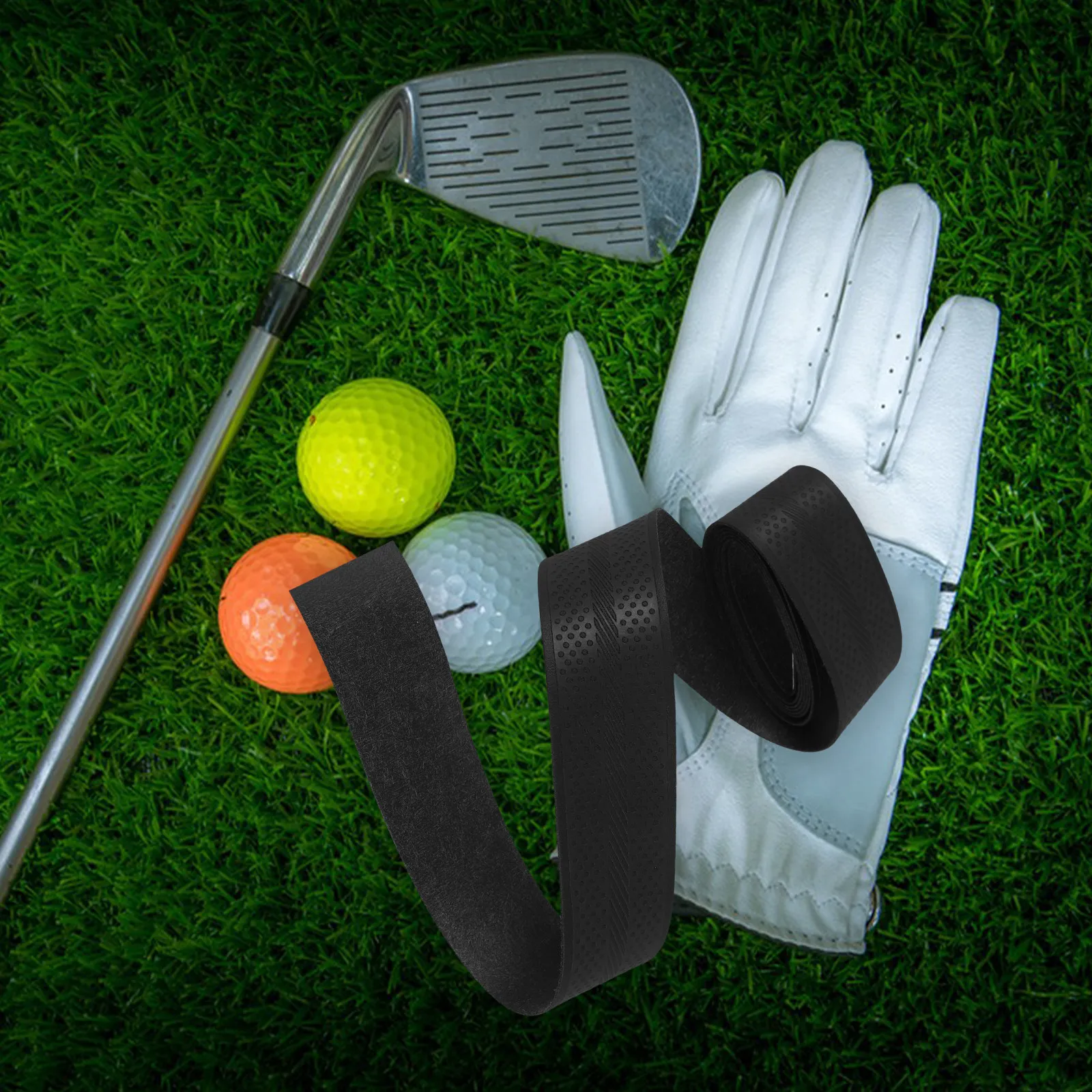 1 Roll White Golf Grip Wrap Tape PU Material Anti Slip Sweat Absorbing Non Slip Sports Grip Tape Sports Supplies