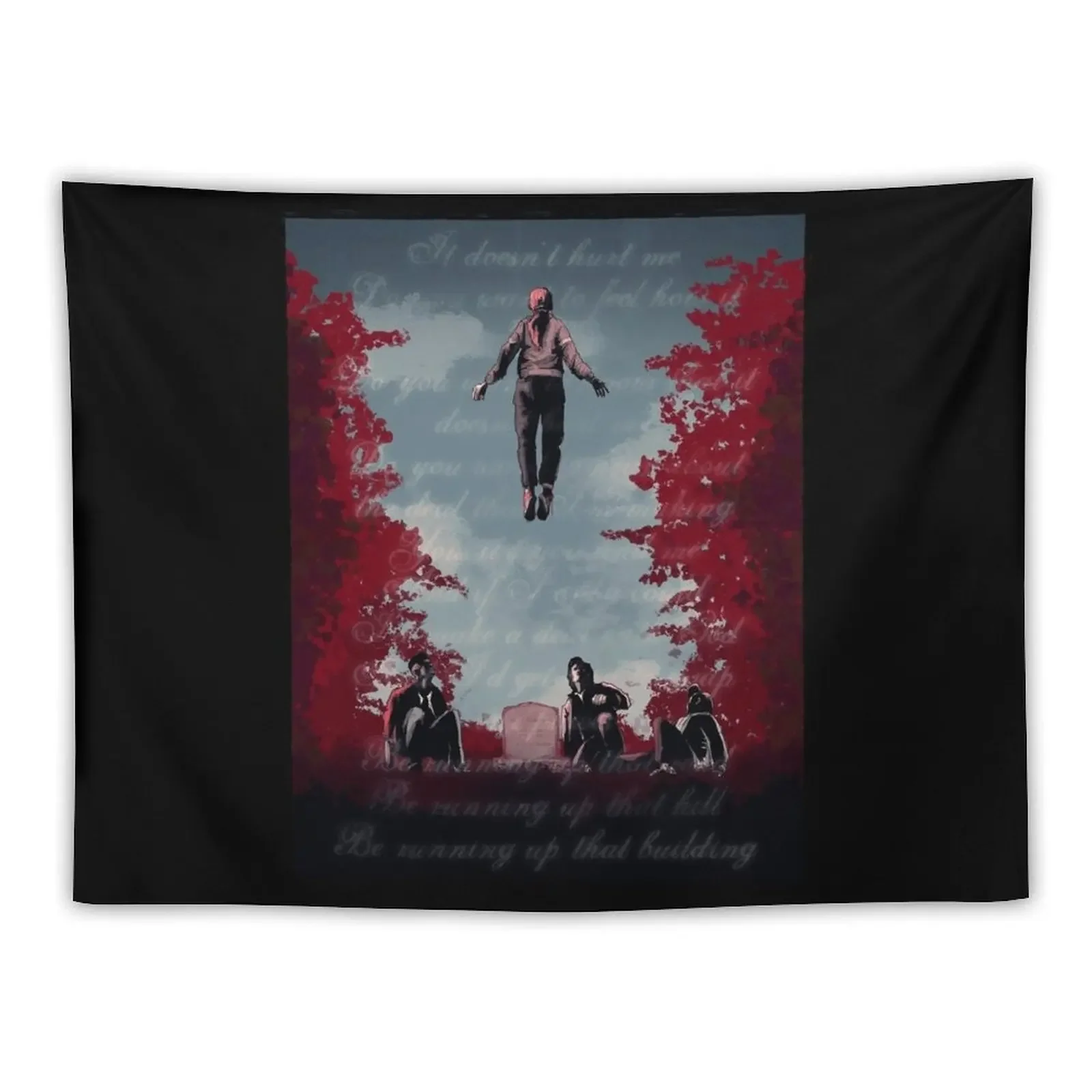 Max At Billy's Grave Tapestry Home Decoration Decorative Wall Aesthetics For Room Room Decorations Aesthetics Tapestry