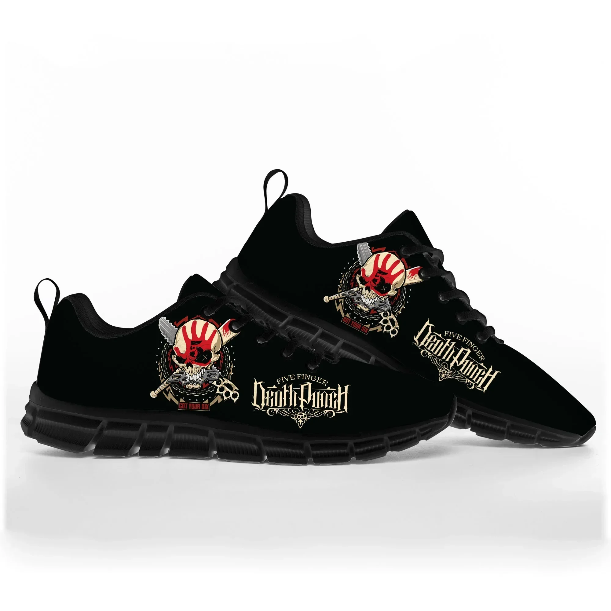 Five Finger Death Punch Sports Shoes Mens Womens Teenager Lace-Up Custom Sneakers Rock Band High Quality