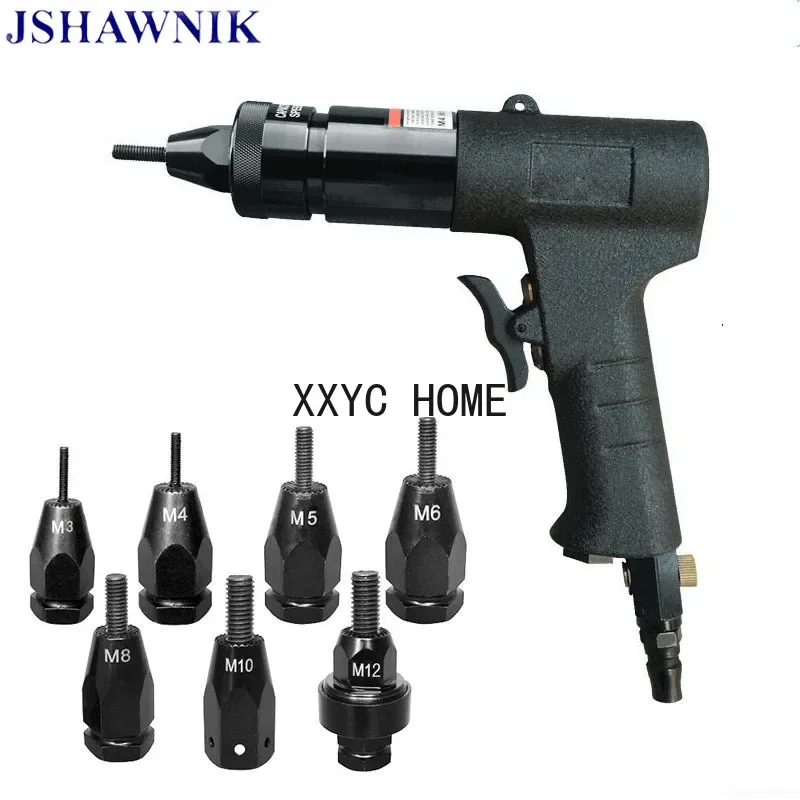 M3/M4/M5/M6/M8/M10/M12 Pneumatic Riveters Pneumatic Pull Setter Air Rivets Nut Gun