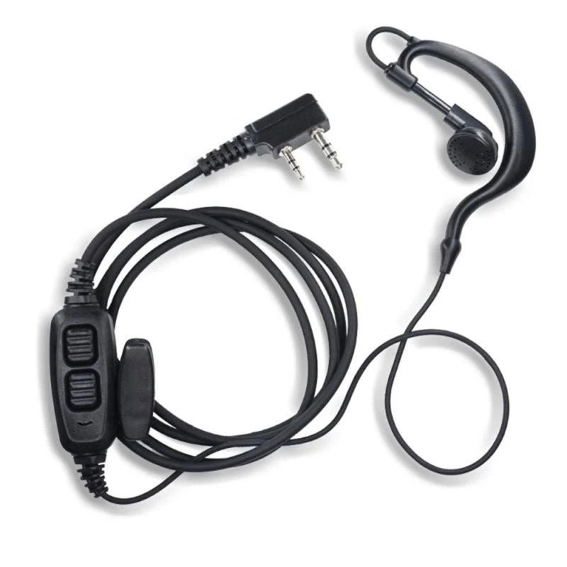 

J0MB Double Push to Talk Headsets Adapter 2 Pin Plug for 82 Series Walkies Talkies