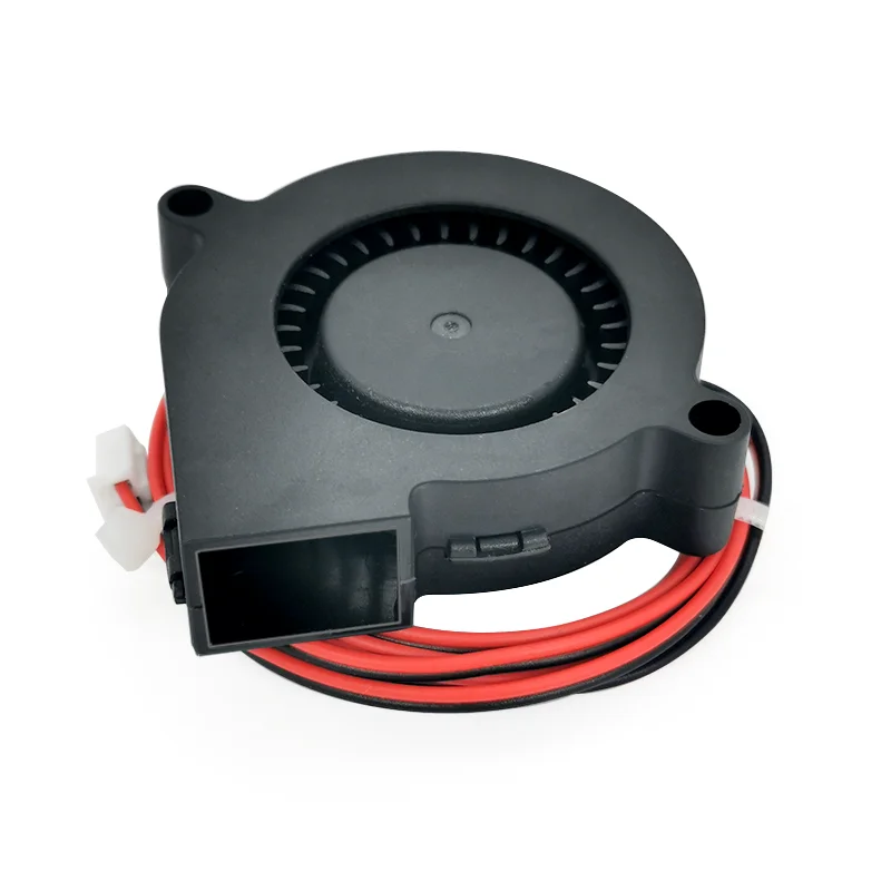 Siboor 5015 12V 24V Cooling Turbo Fan Brushless 3D Printer Parts 2 Pin For Extruder DC Cooler Blower Part Black Plastic Fans