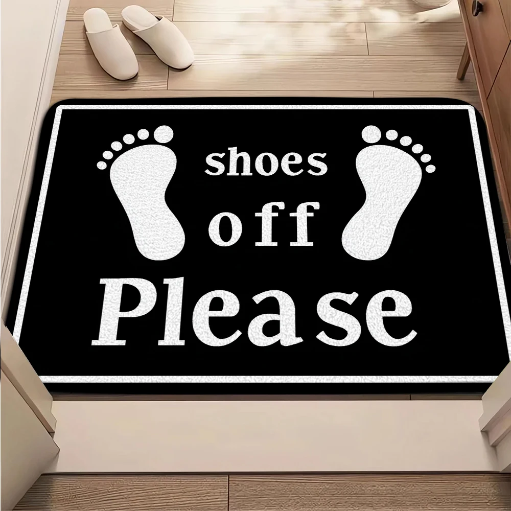 Welcome Carpet Please Take Off Your Shoes Pattern Living Room Mat Anti Slip Mat Bedroom Decoration Carpet Floor Rug Door Mat