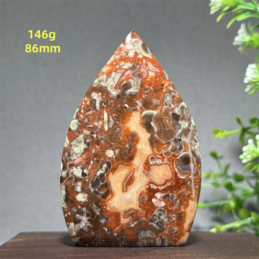 Natural Gemstone Money Agate Free Form Torch Mineral Crystal Energy Healing Meditation Altar Chakra Home Lucky Decoration Gift