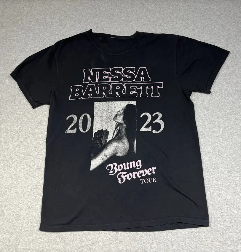 Nessa Barrett Black Young Forever T-Shirt Gift For Fan BS816