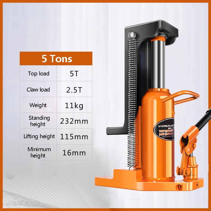 5Ton 30Ton Manual Hydraulic Cylinder With Toe-Lift Jack Auto Repairing Tool Lifting Tool Equipment Hydraulic Toe Claw Paw Jack