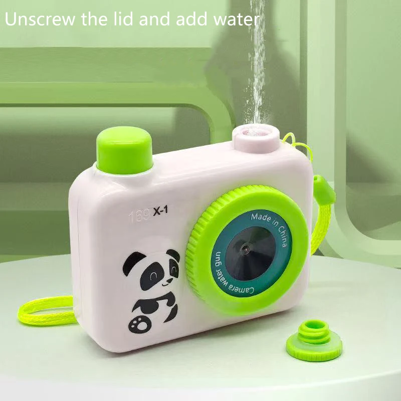 Jouet de pulvérisation d'eau avec caméra de dessin animé pour enfants ; Jeux d'été en plein air et cadeaux de fête sportive.
