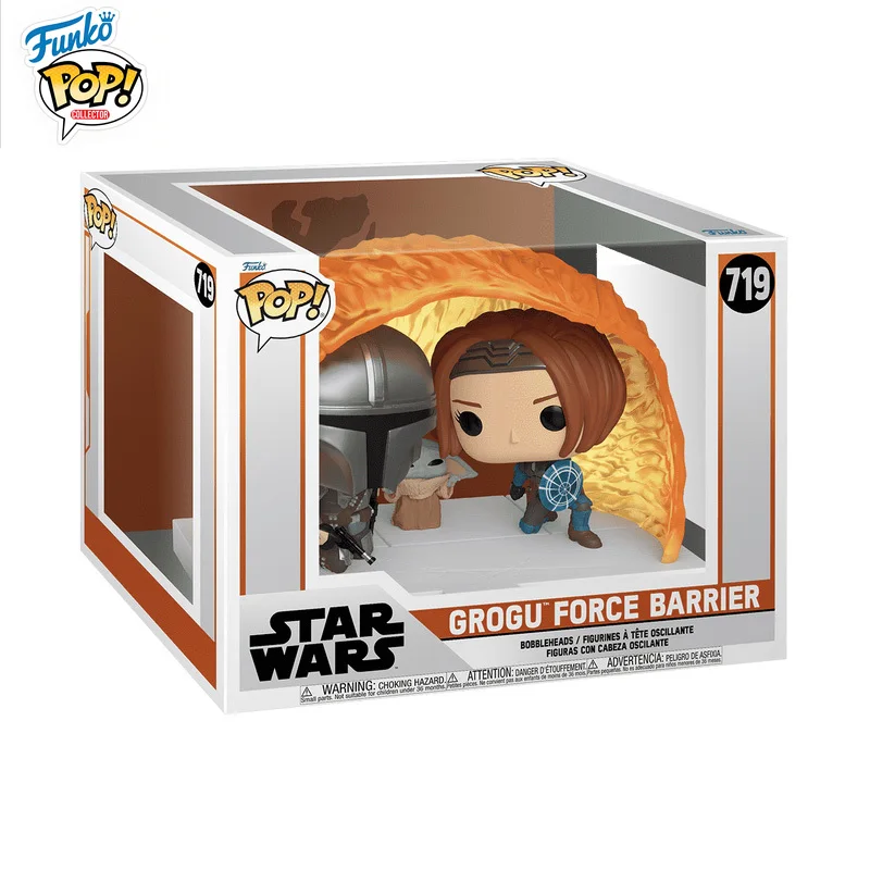 

In Stock FUNKO POP Original and Authentic Co-branded Star Wars Mandalorian Q Version Mobile Figure Model Collection HolidayGifts