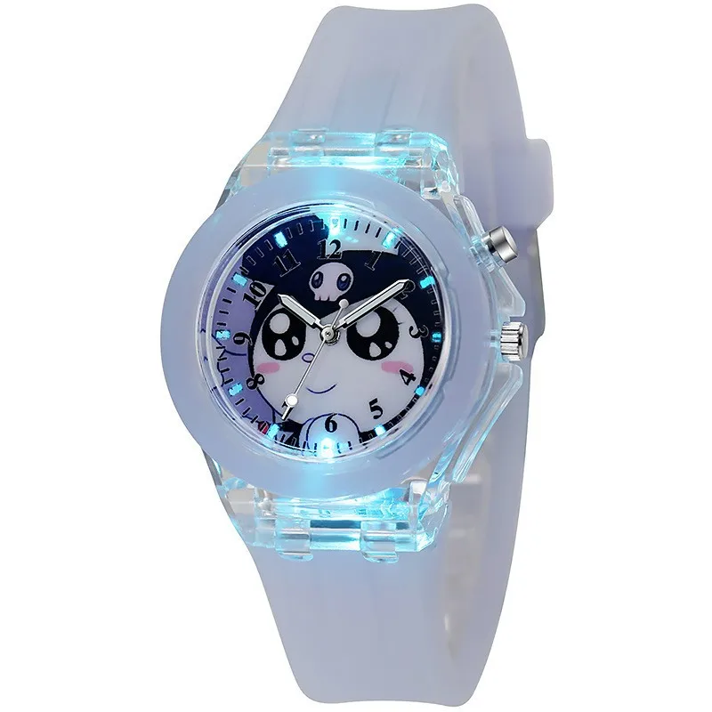 Sanrio Hello Kitty Watch LED Cartoon Watch Fashion Silicone Watch Cinnamoroll My Melody Kuromi Primary School Girls Watch