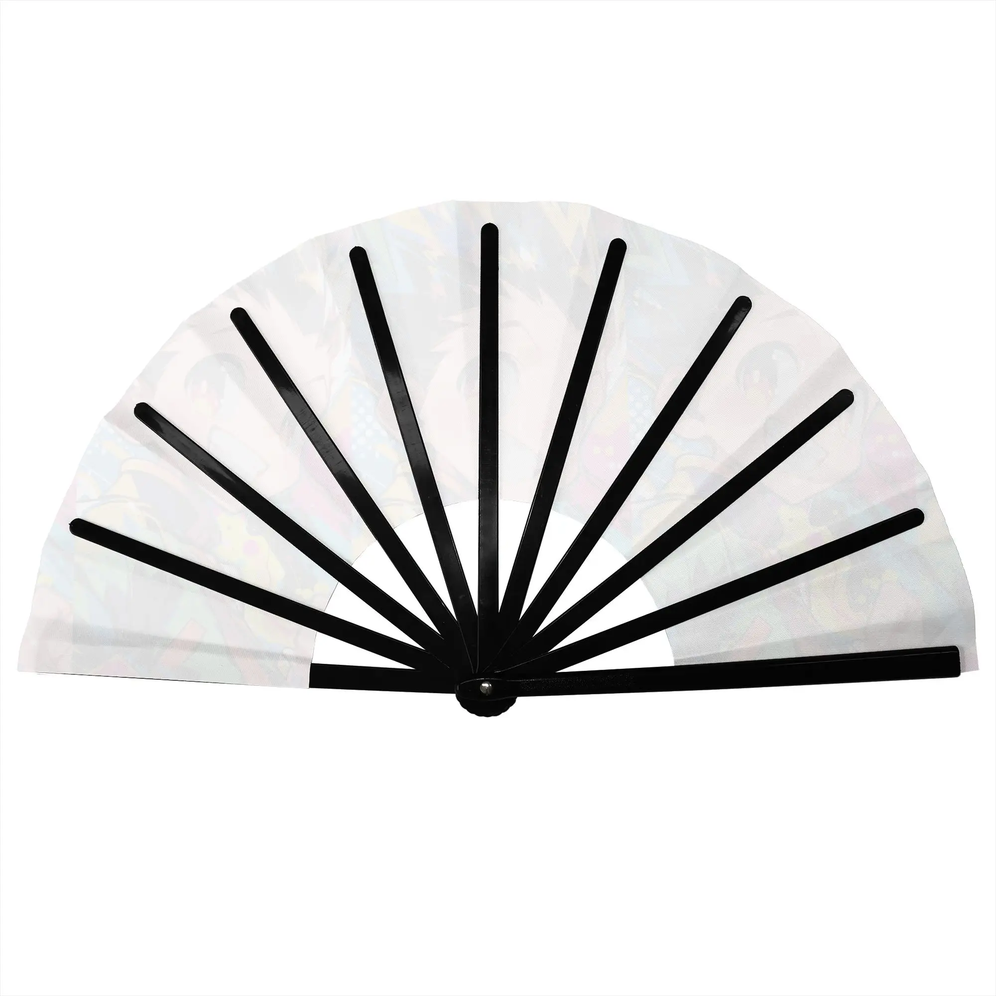 Customized HXH Mangas  Portable Pocket Fan Outdoor Cartoon Polyester Folding Fan Chinese Dance Handheld Cooling Fans