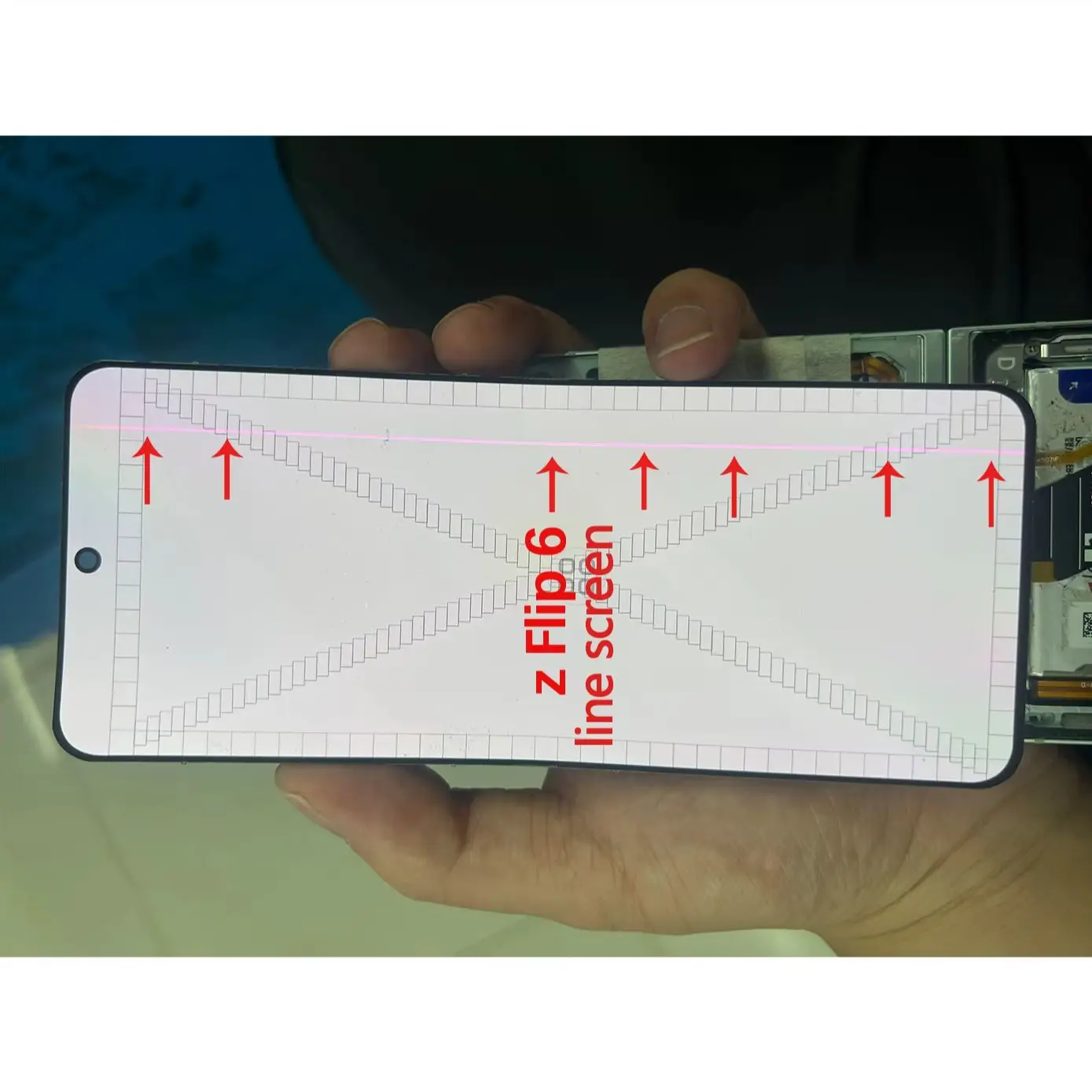 amoled-with-defect-lcd-for-samsung-z-flip-6-f741-f741b-display-screen-display-touch-screen-with-frame-digitizer-assembly