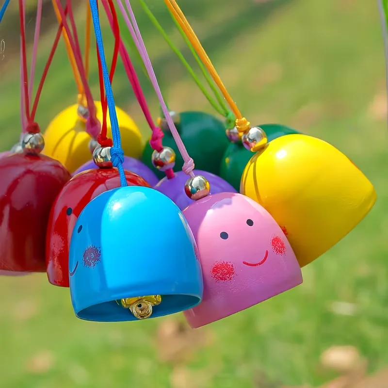 1PC metal bell pendant rope and bell, ringing bell, suitable for outdoor courtyard hanging, ideal for home garden decoration.